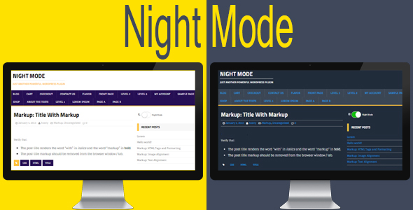 Nachtmodus für WordPress
